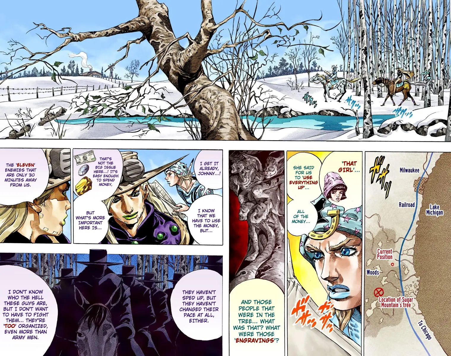 JoJo's Bizarre Adventure Steel Ball Run Colored Manga β Chapter 46 β Page 4