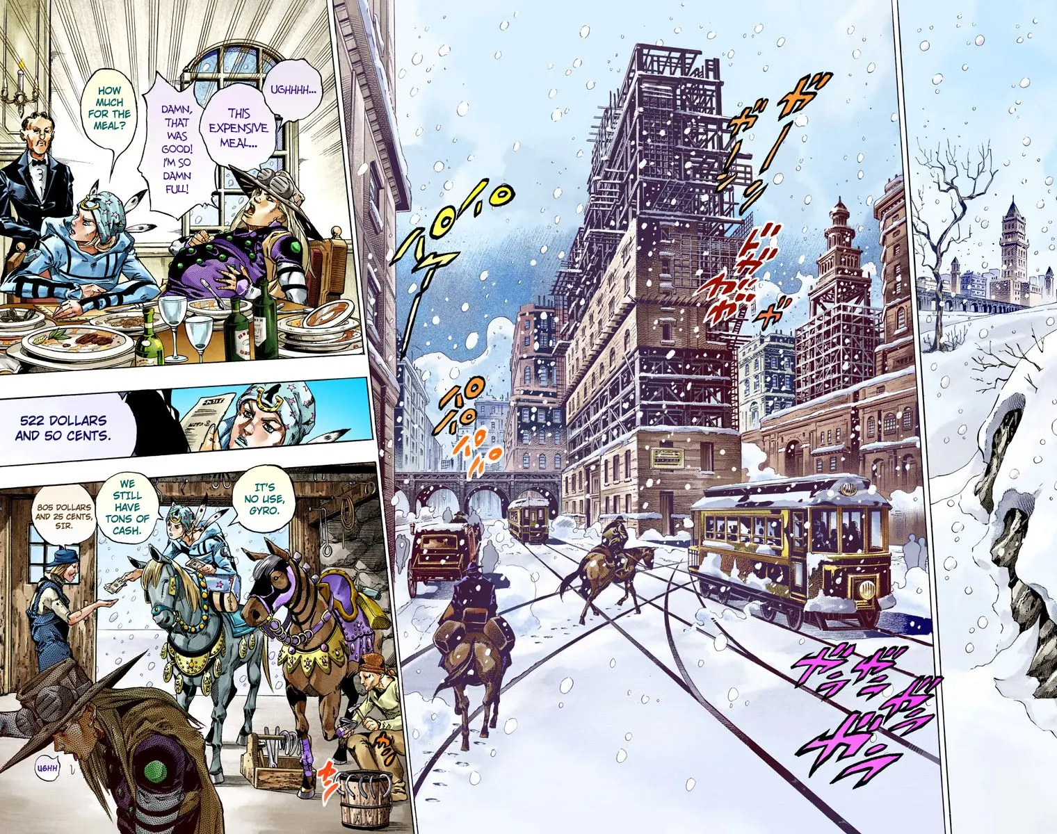 JoJo's Bizarre Adventure Steel Ball Run Colored Manga β Chapter 46 β Page 19