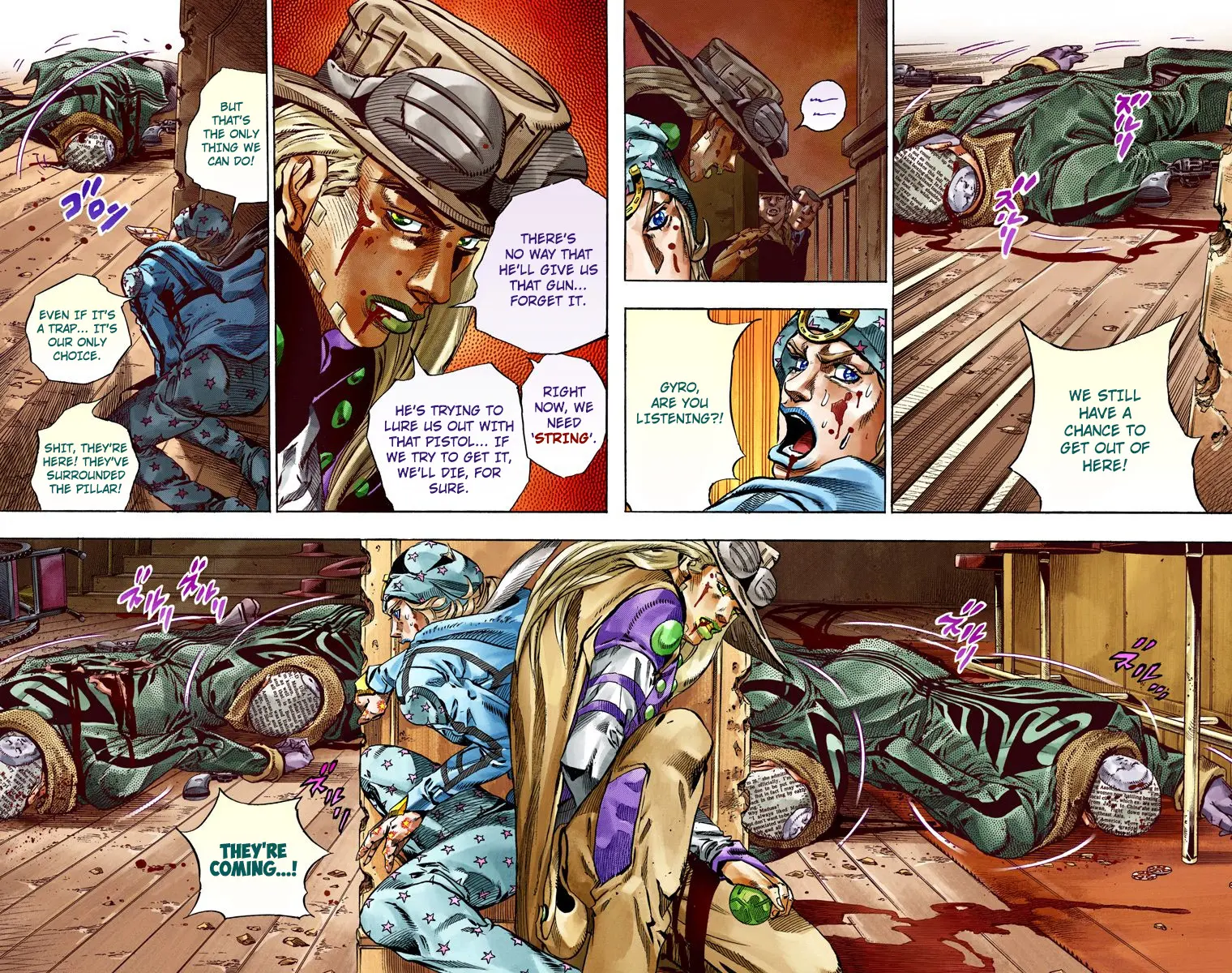 JoJo's Bizarre Adventure Steel Ball Run Colored Manga β Chapter 47 β Page 22