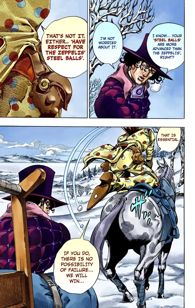 JoJo's Bizarre Adventure Steel Ball Run Colored Manga β Chapter 51 β Page 27