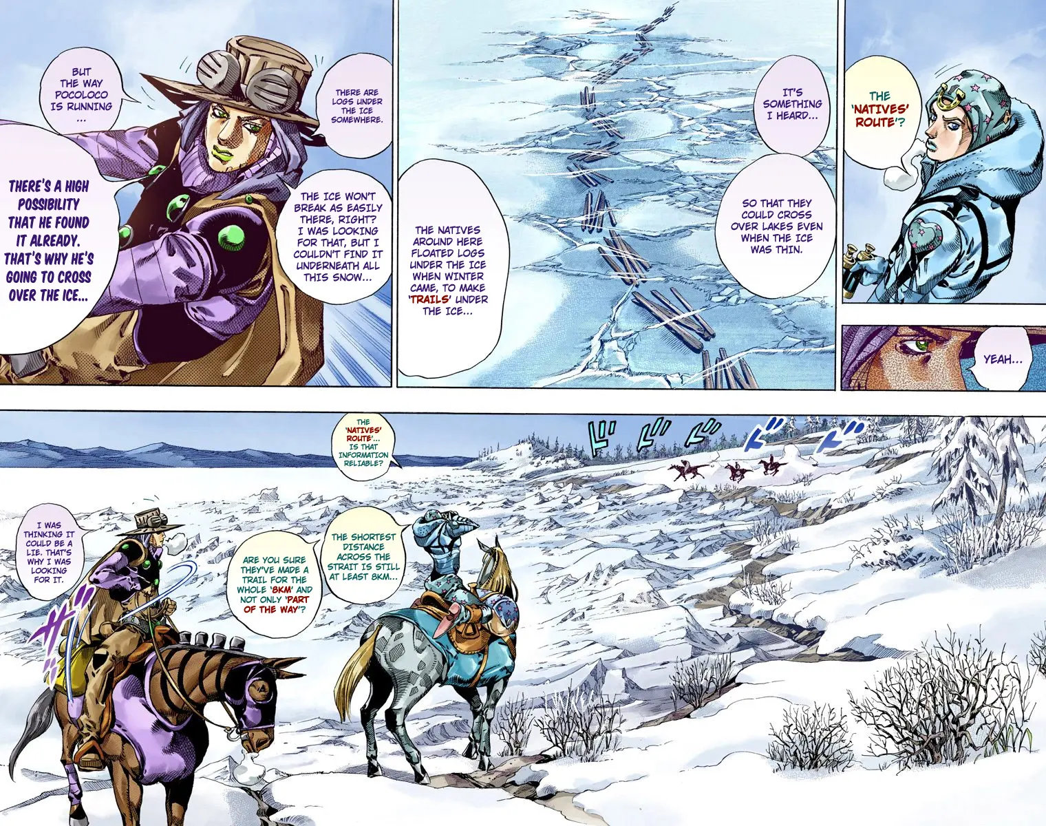 JoJo's Bizarre Adventure Steel Ball Run Colored Manga β Chapter 51 β Page 37