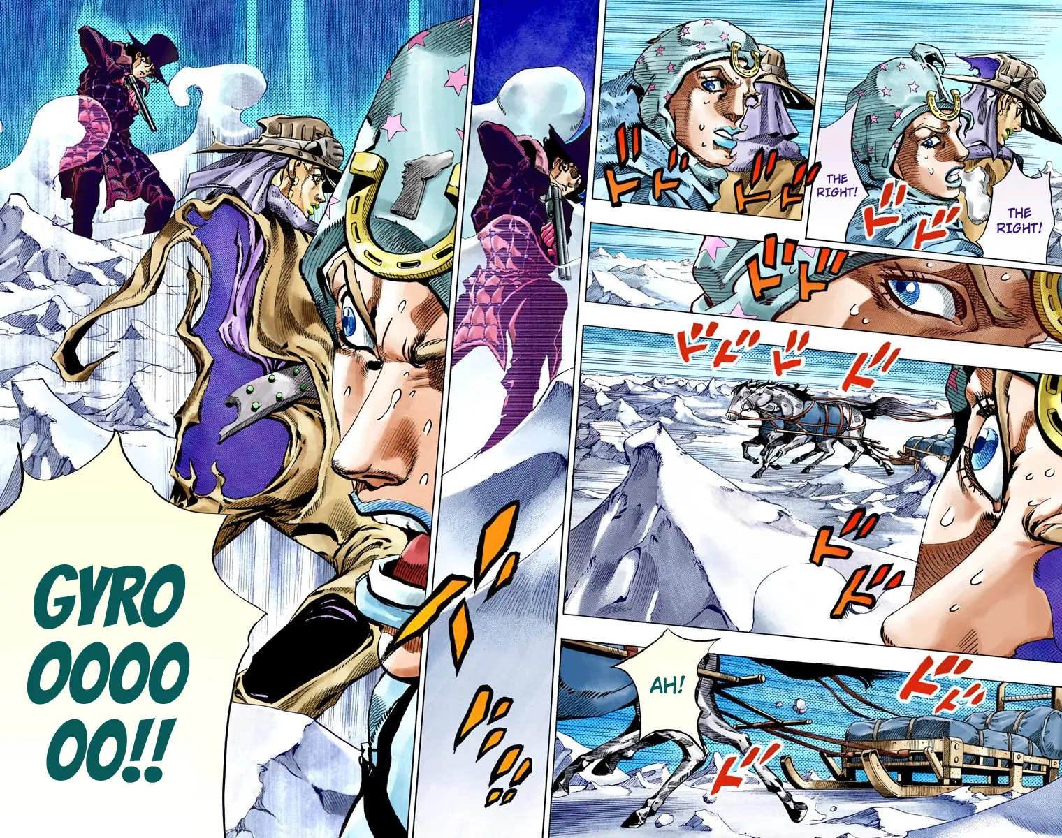 JoJo's Bizarre Adventure Steel Ball Run Colored Manga β Chapter 52 β Page 17