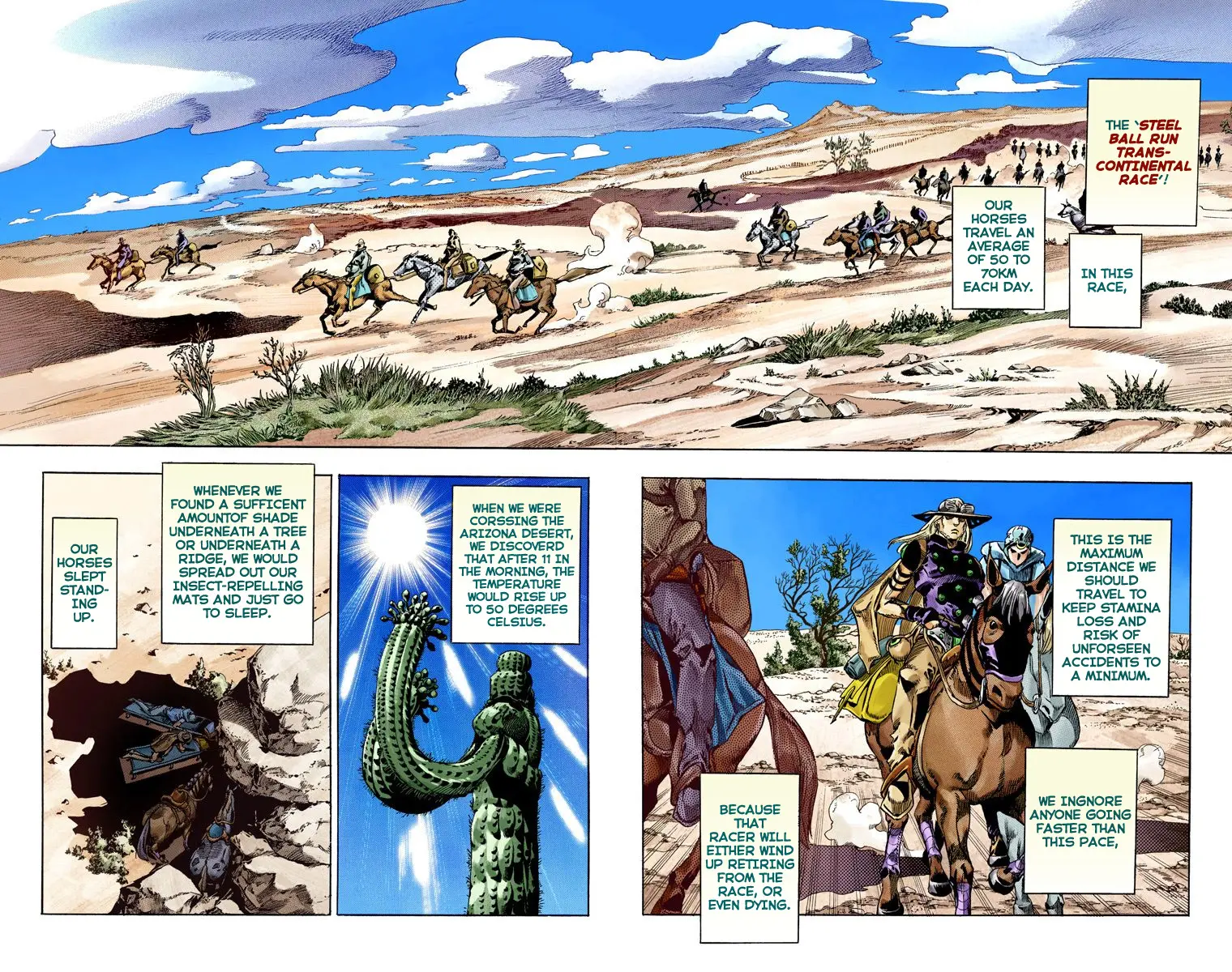 JoJo's Bizarre Adventure Steel Ball Run Colored Manga β Chapter 55 β Page 3