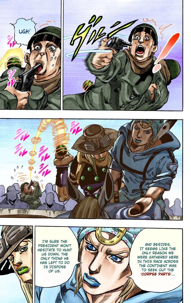 JoJo's Bizarre Adventure Steel Ball Run Colored Manga β Chapter 60 β Page 9