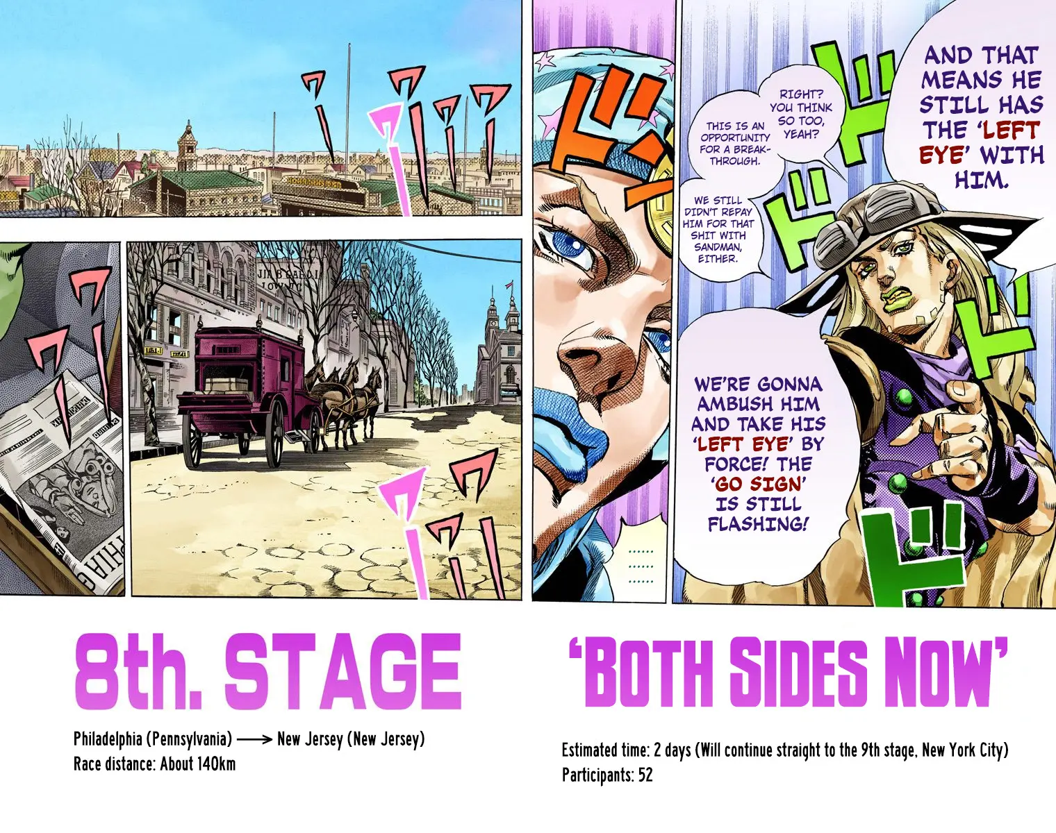 JoJo's Bizarre Adventure Steel Ball Run Colored Manga β Chapter 60 β Page 12
