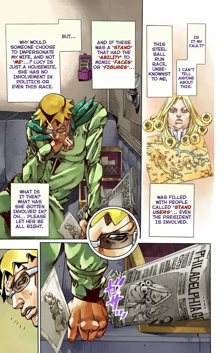 JoJo's Bizarre Adventure Steel Ball Run Colored Manga β Chapter 60 β Page 14