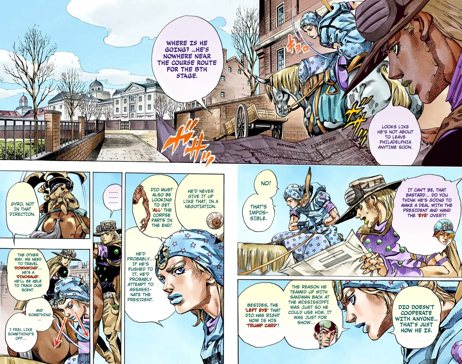 JoJo's Bizarre Adventure Steel Ball Run Colored Manga — Chapter 64 — Page 8