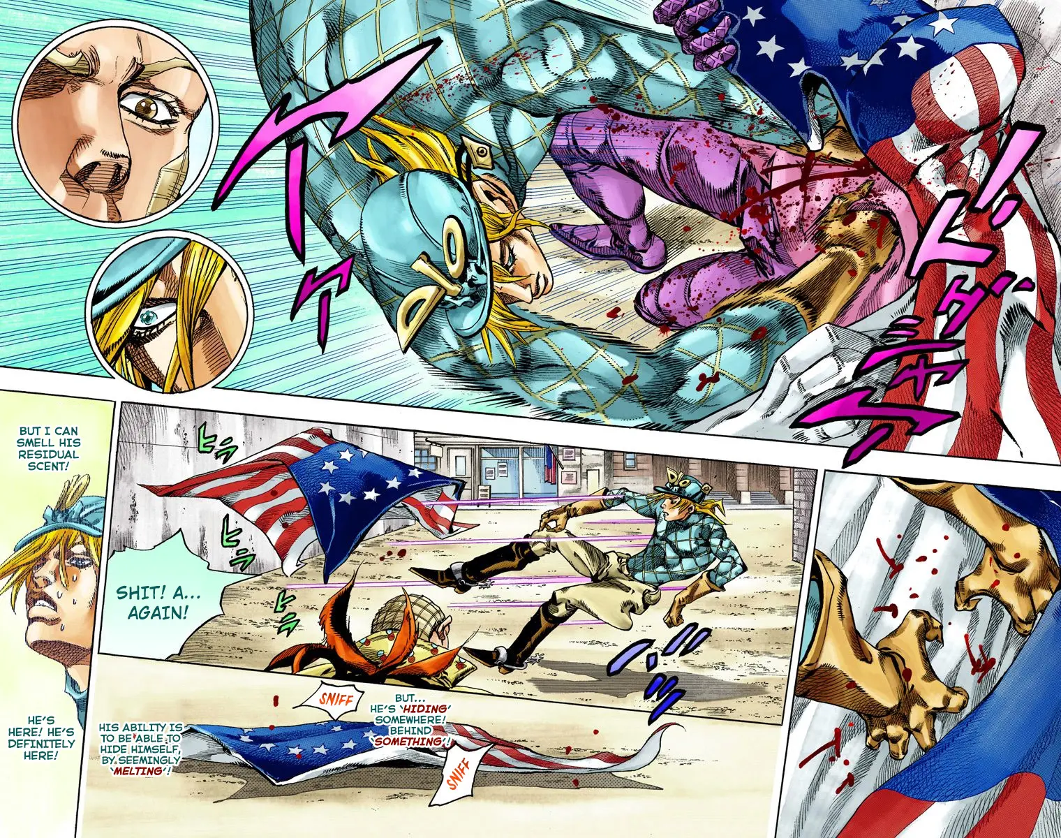 JoJo's Bizarre Adventure Steel Ball Run Colored Manga β Chapter 69 β Page 18