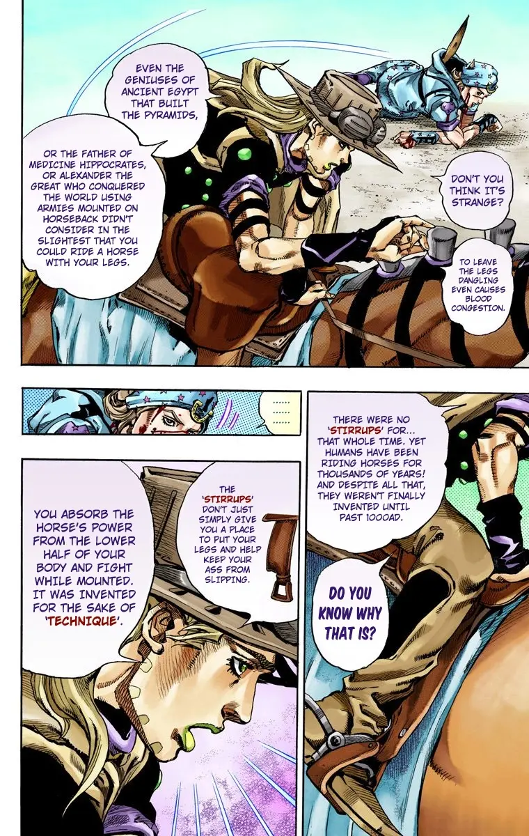 JoJo's Bizarre Adventure Steel Ball Run Colored Manga β Chapter 72 β Page 18