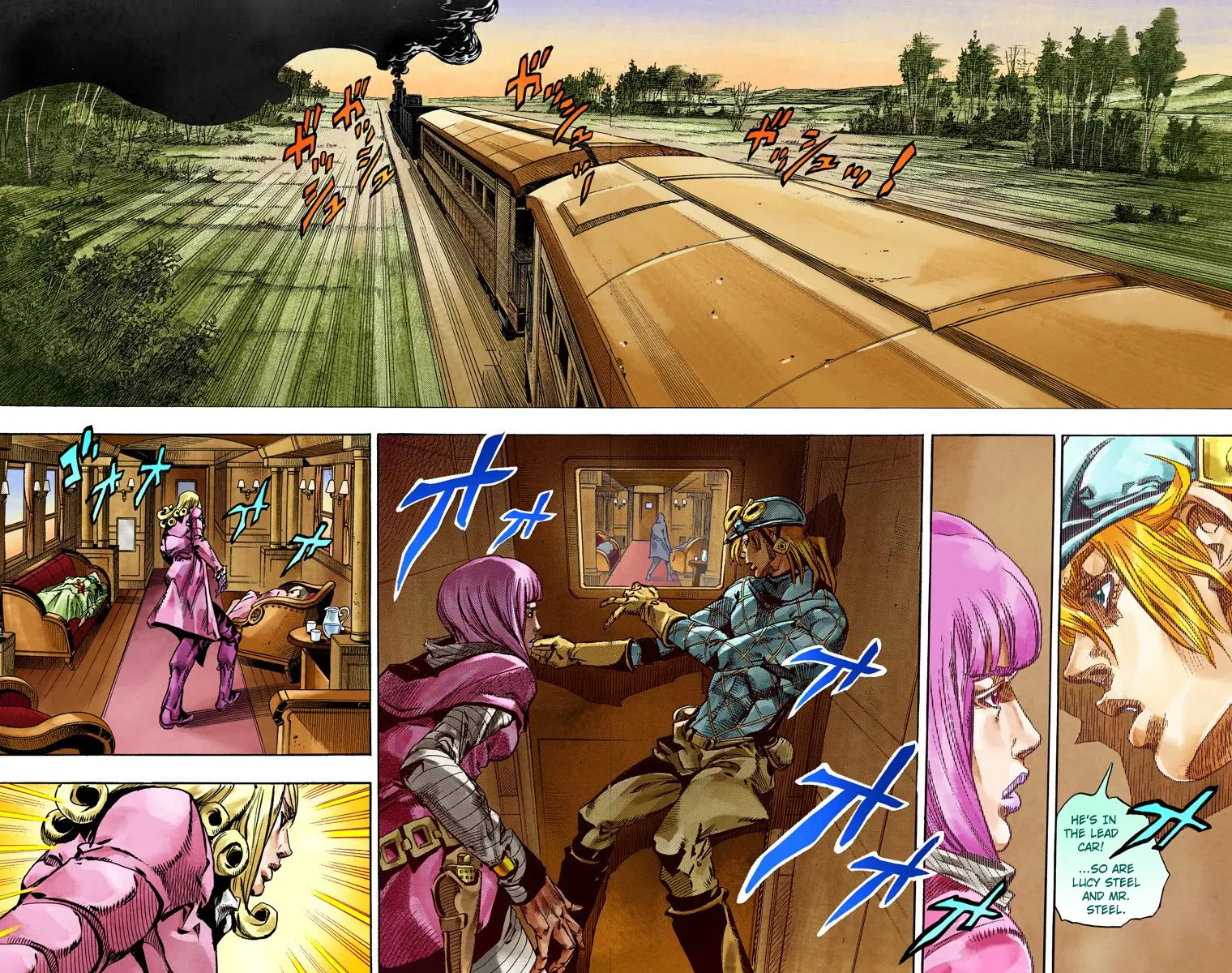 JoJo's Bizarre Adventure Steel Ball Run Colored Manga — Chapter 75 — Page 3