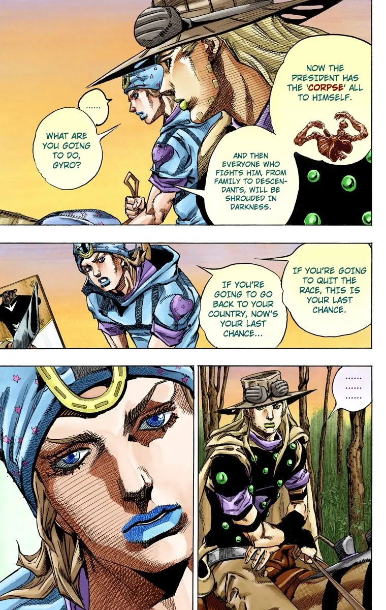 JoJo's Bizarre Adventure Steel Ball Run Colored Manga β Chapter 76 β Page 13