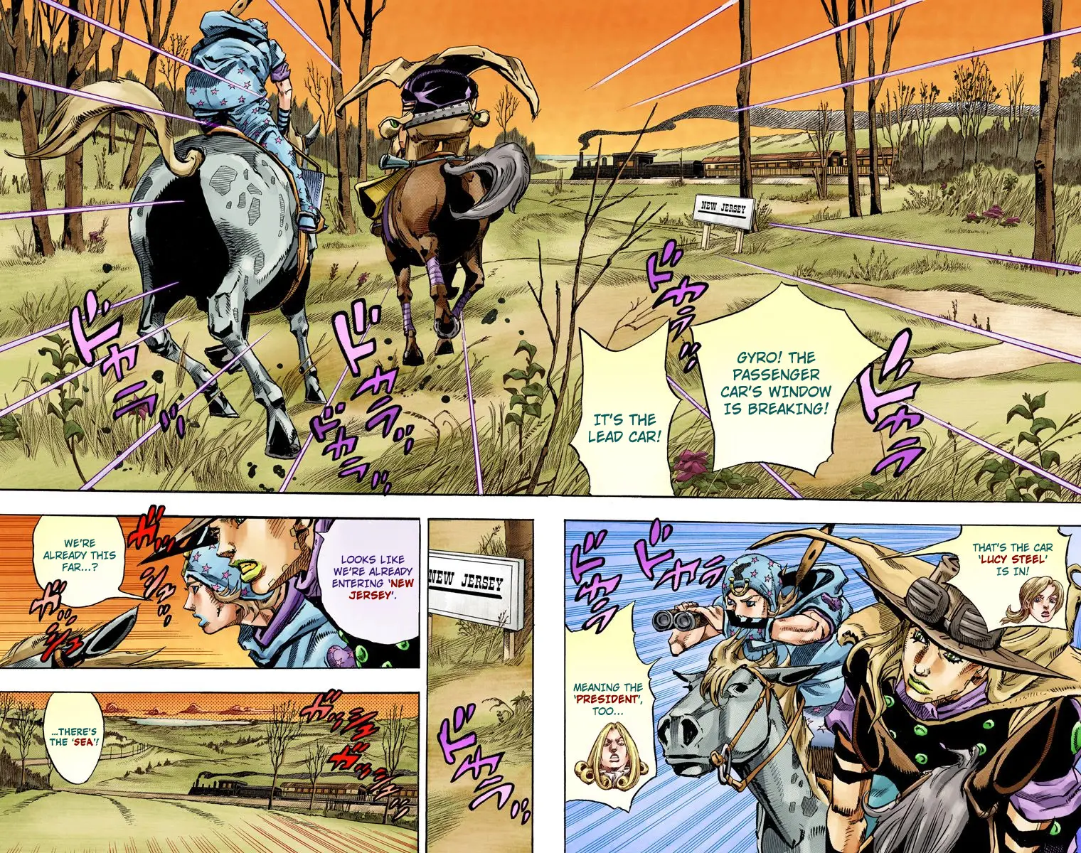 JoJo's Bizarre Adventure Steel Ball Run Colored Manga β Chapter 77 β Page 10