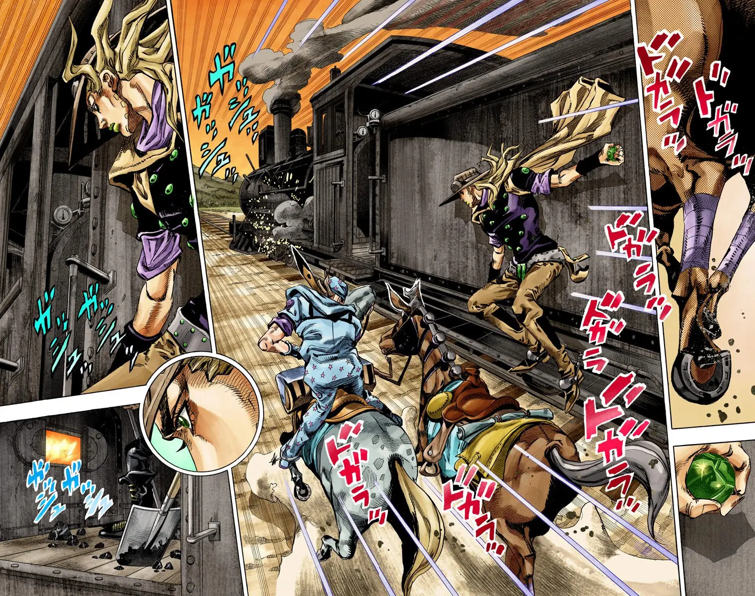 JoJo's Bizarre Adventure Steel Ball Run Colored Manga β Chapter 78 β Page 9