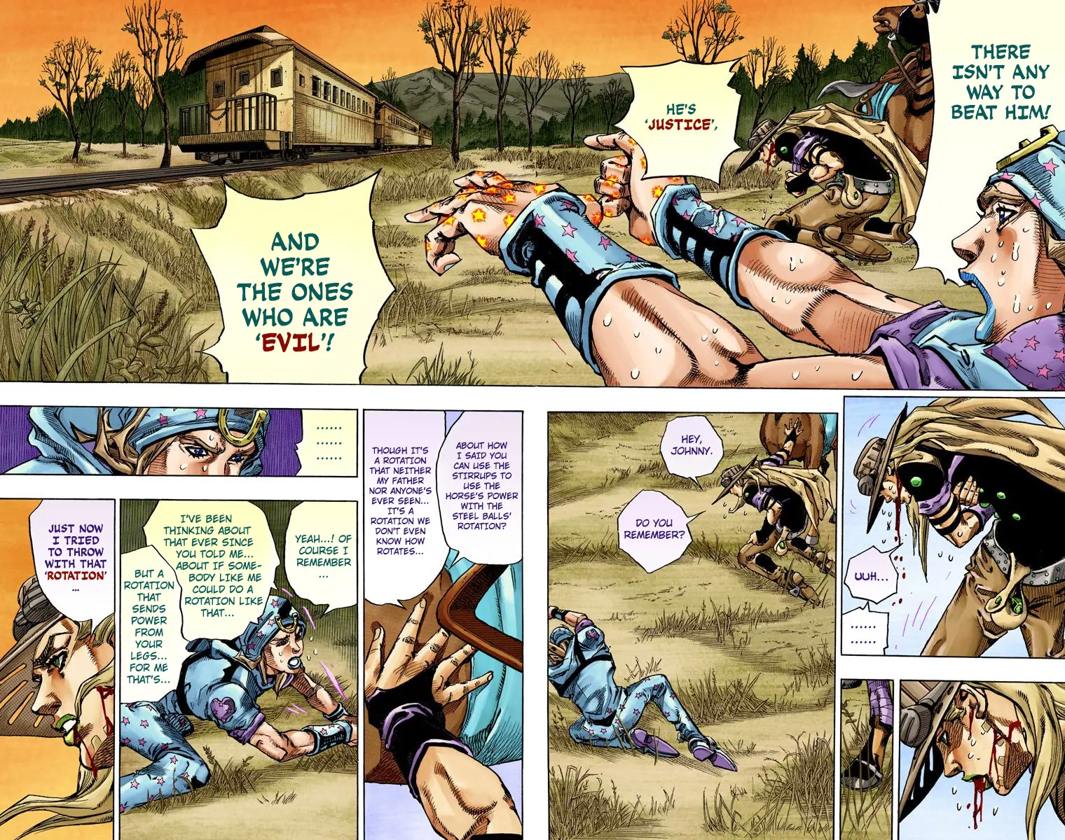 JoJo's Bizarre Adventure Steel Ball Run Colored Manga β Chapter 79 β Page 30