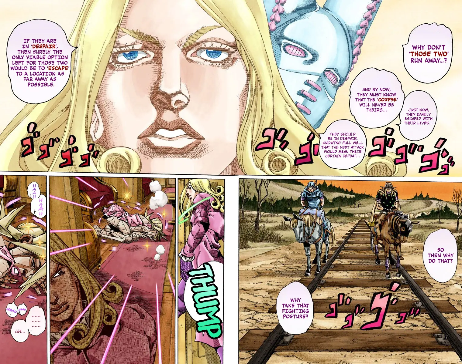 JoJo's Bizarre Adventure Steel Ball Run Colored Manga β Chapter 80 β Page 9