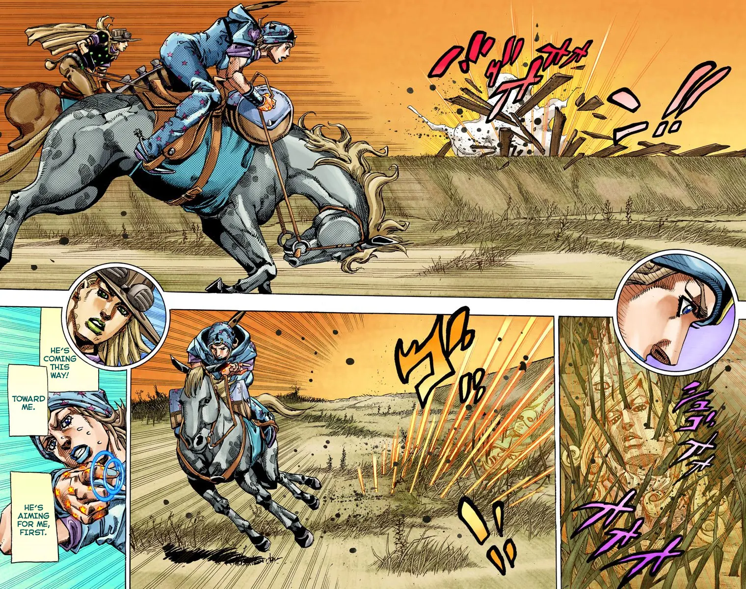 JoJo's Bizarre Adventure Steel Ball Run Colored Manga β Chapter 80 β Page 18