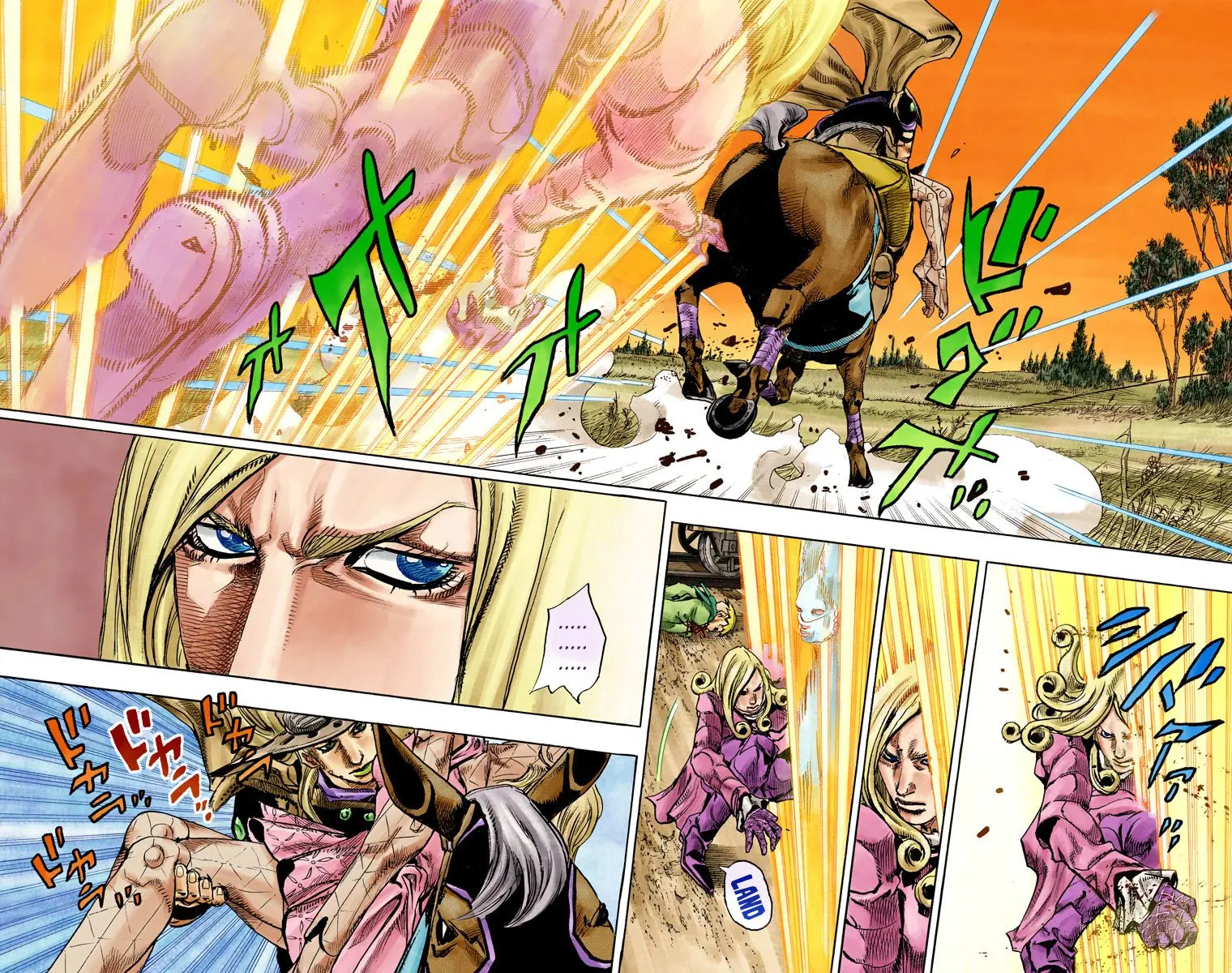 JoJo's Bizarre Adventure Steel Ball Run Colored Manga β Chapter 81 β Page 25