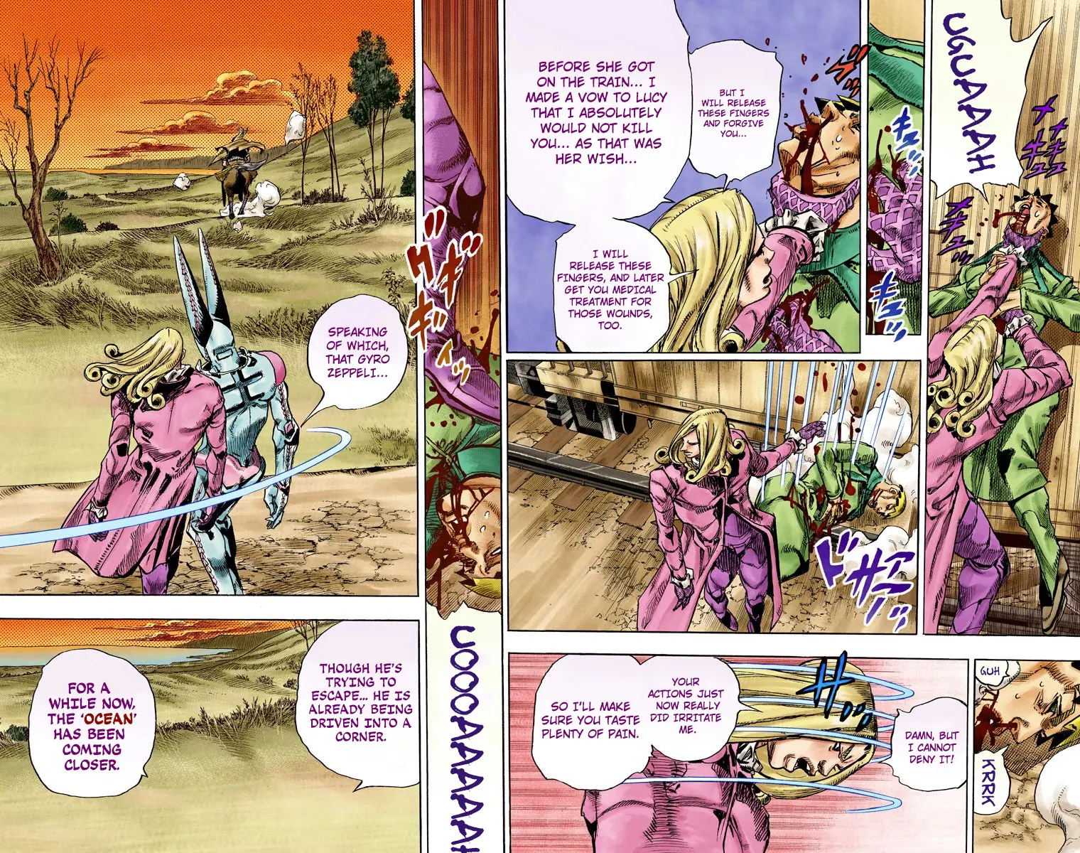 JoJo's Bizarre Adventure Steel Ball Run Colored Manga β Chapter 81 β Page 28