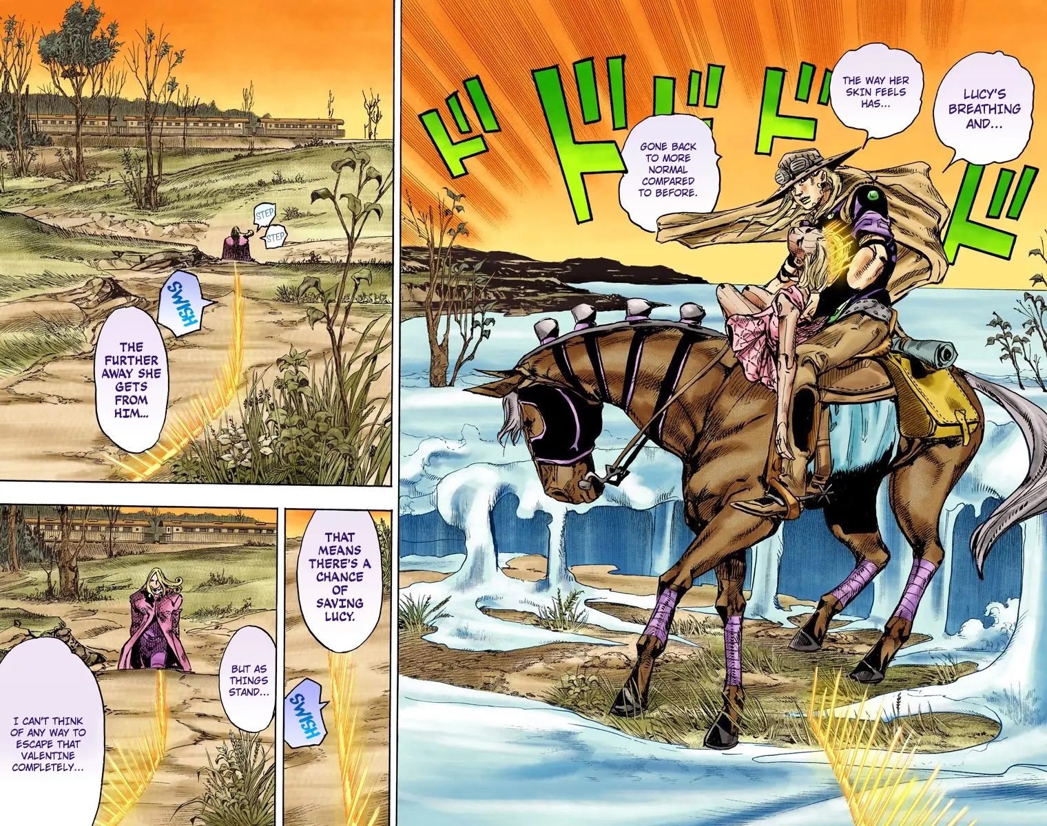 JoJo's Bizarre Adventure Steel Ball Run Colored Manga β Chapter 82 β Page 7