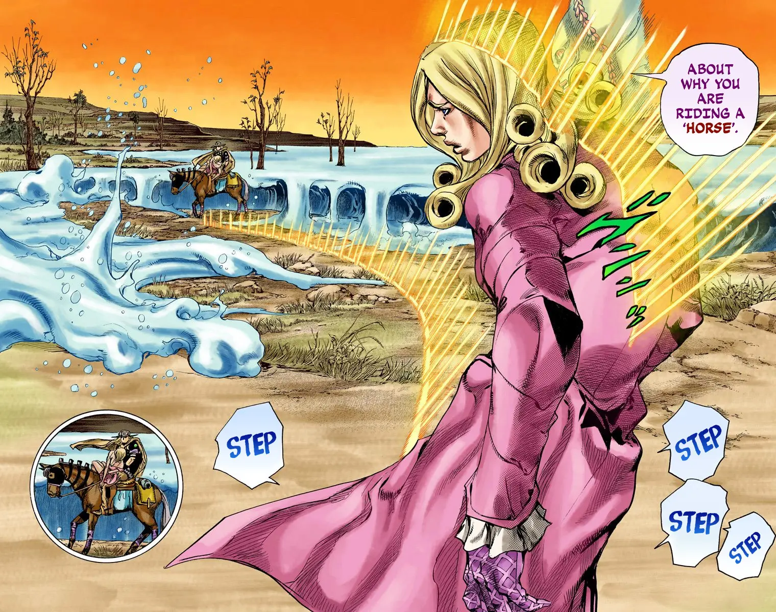 JoJo's Bizarre Adventure Steel Ball Run Colored Manga β Chapter 82 β Page 12