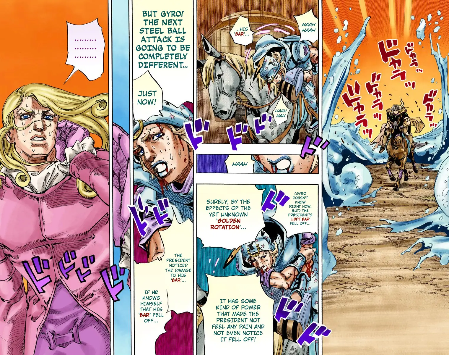 JoJo's Bizarre Adventure Steel Ball Run Colored Manga β Chapter 82 β Page 23