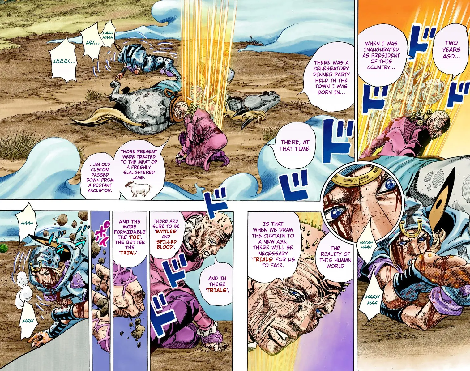 JoJo's Bizarre Adventure Steel Ball Run Colored Manga β Chapter 85 β Page 22
