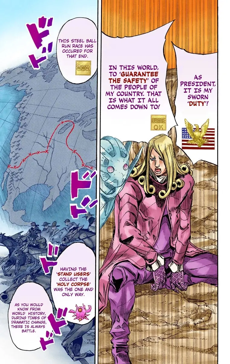 JoJo's Bizarre Adventure Steel Ball Run Colored Manga β Chapter 88 β Page 16