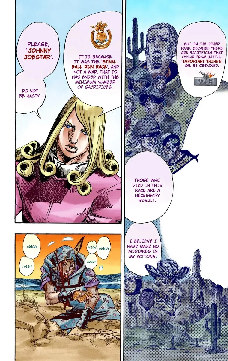 JoJo's Bizarre Adventure Steel Ball Run Colored Manga β Chapter 88 β Page 17