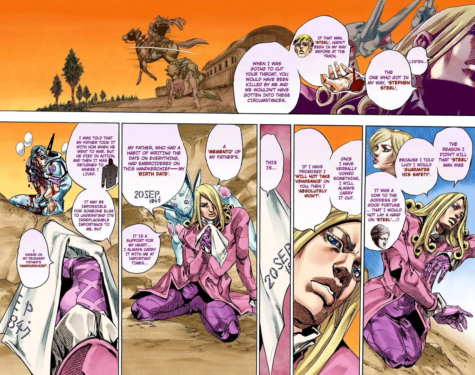 JoJo's Bizarre Adventure Steel Ball Run Colored Manga β Chapter 88 β Page 24