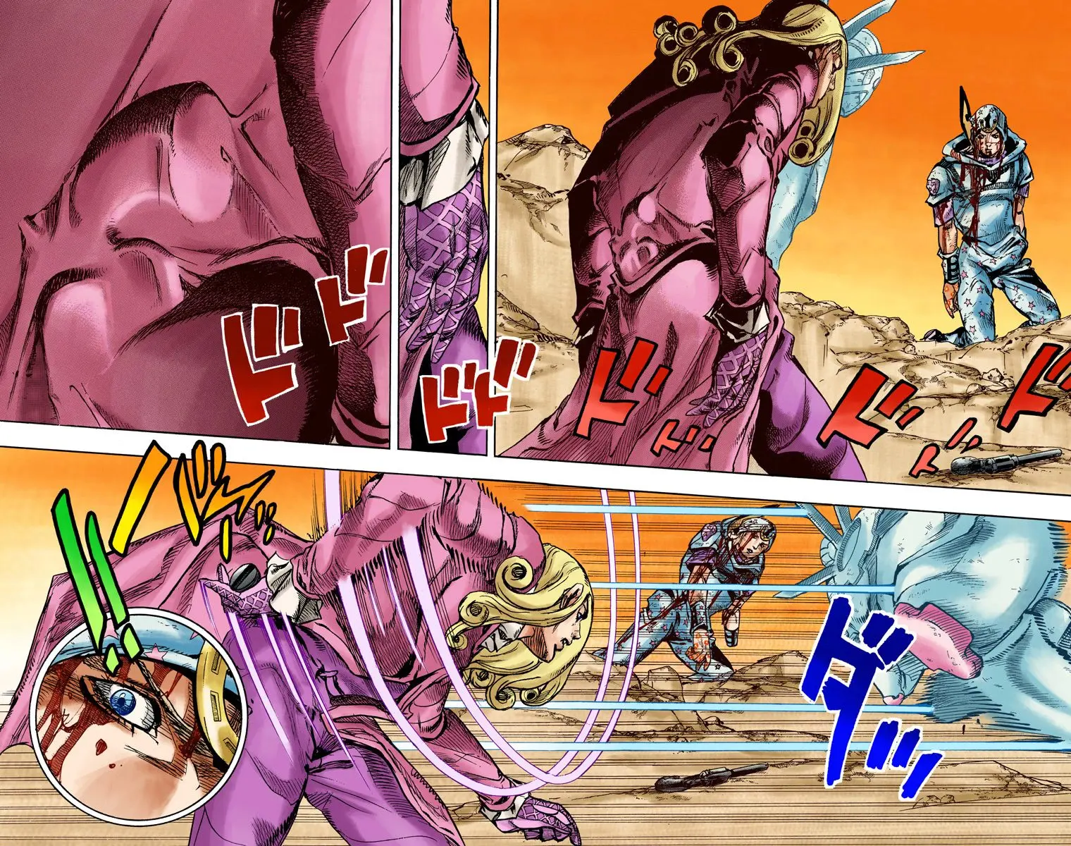 JoJo's Bizarre Adventure Steel Ball Run Colored Manga β Chapter 89 β Page 17
