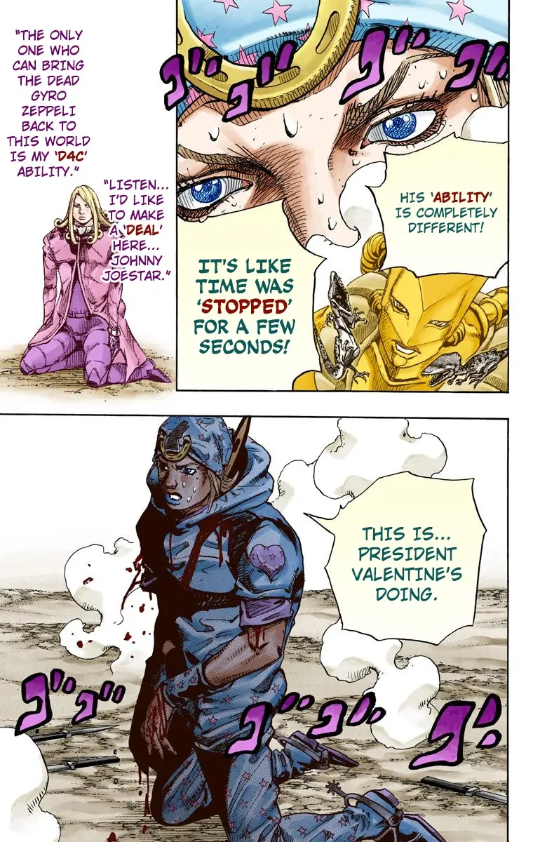 JoJo's Bizarre Adventure Steel Ball Run Colored Manga — Chapter 91 — Page 20