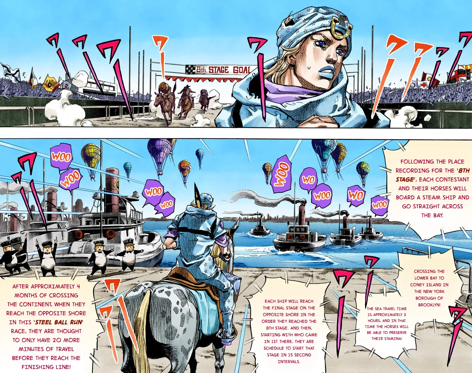 JoJo's Bizarre Adventure Steel Ball Run Colored Manga — Chapter 91 — Page 23