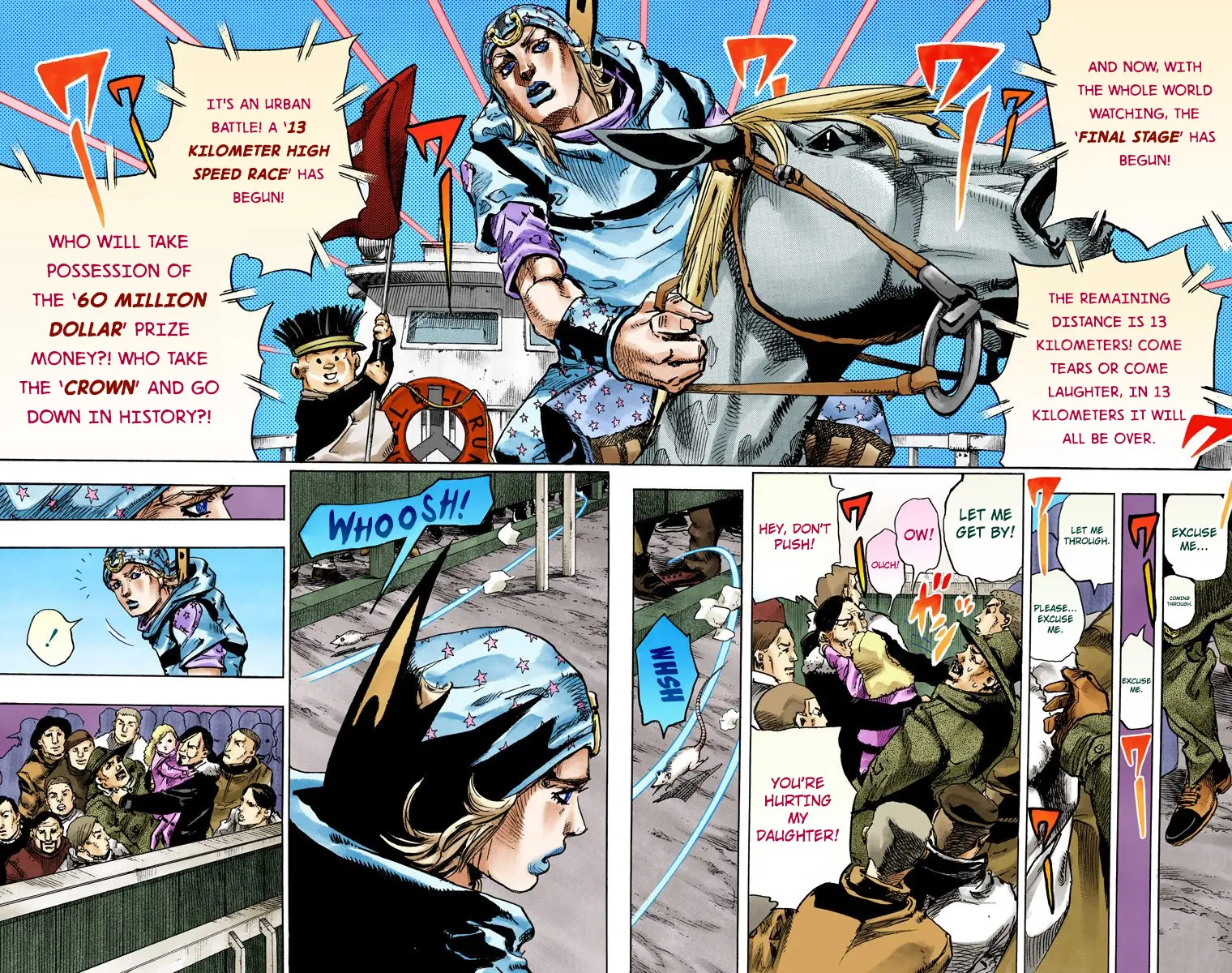 JoJo's Bizarre Adventure Steel Ball Run Colored Manga — Chapter 91 — Page 32