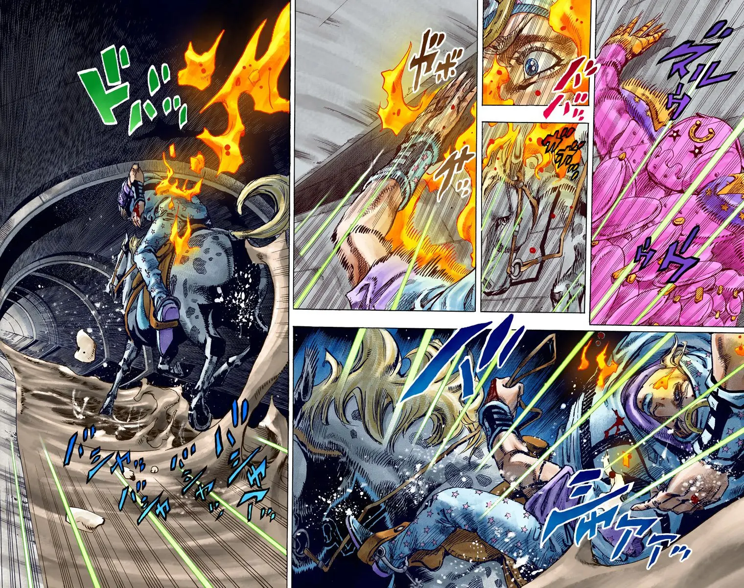JoJo's Bizarre Adventure Steel Ball Run Colored Manga β Chapter 93 β Page 3