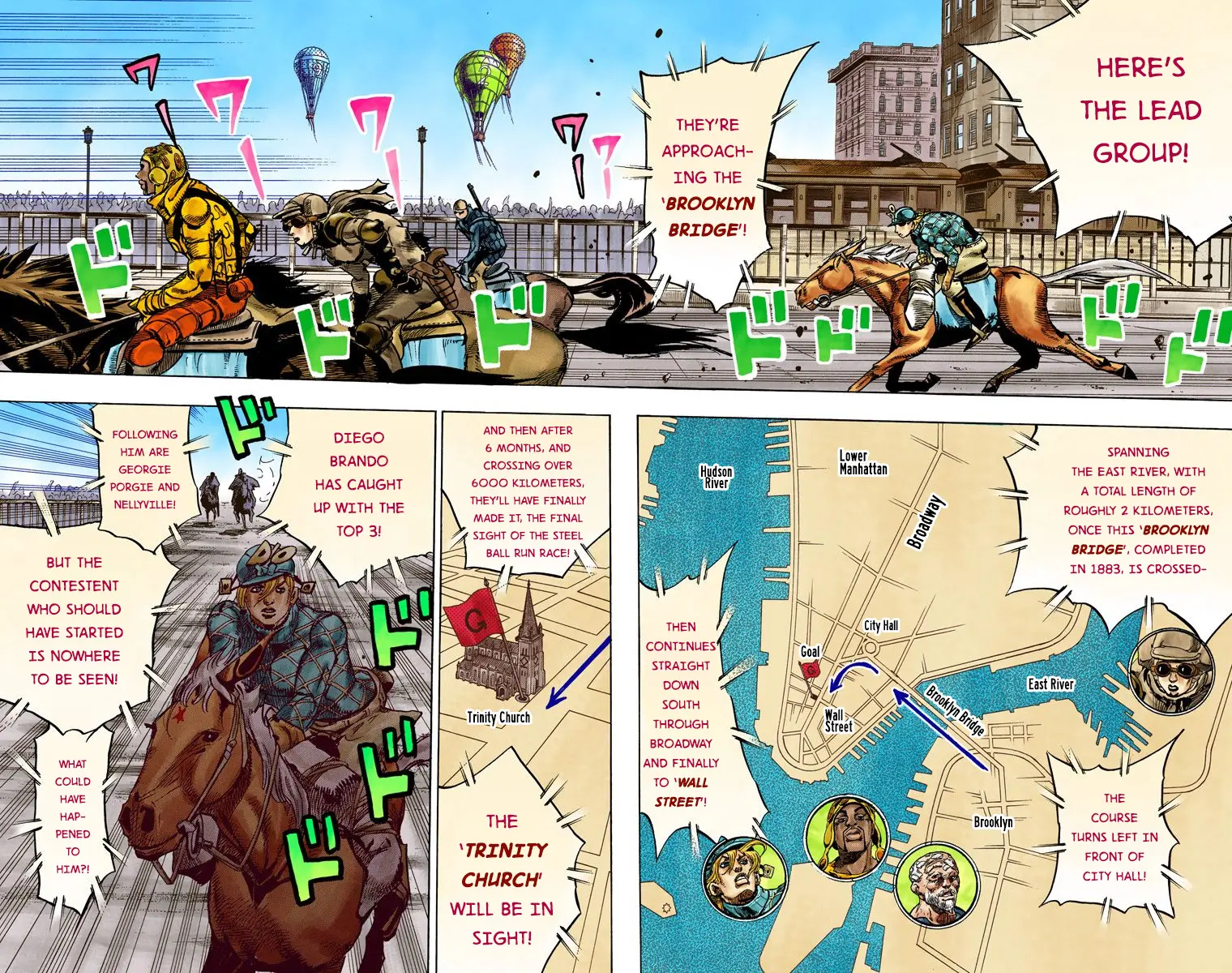 JoJo's Bizarre Adventure Steel Ball Run Colored Manga β Chapter 93 β Page 7