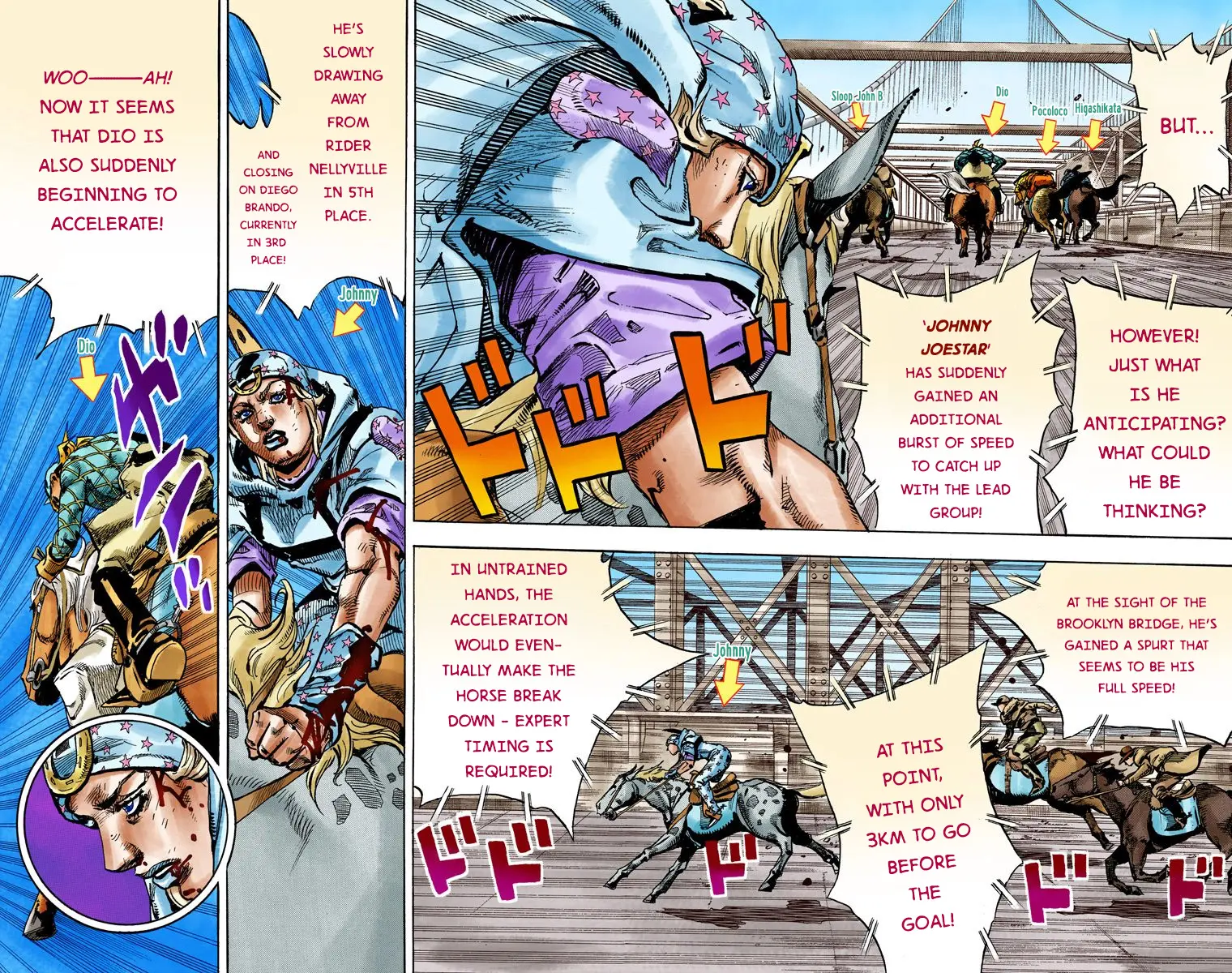 JoJo's Bizarre Adventure Steel Ball Run Colored Manga β Chapter 93 β Page 18