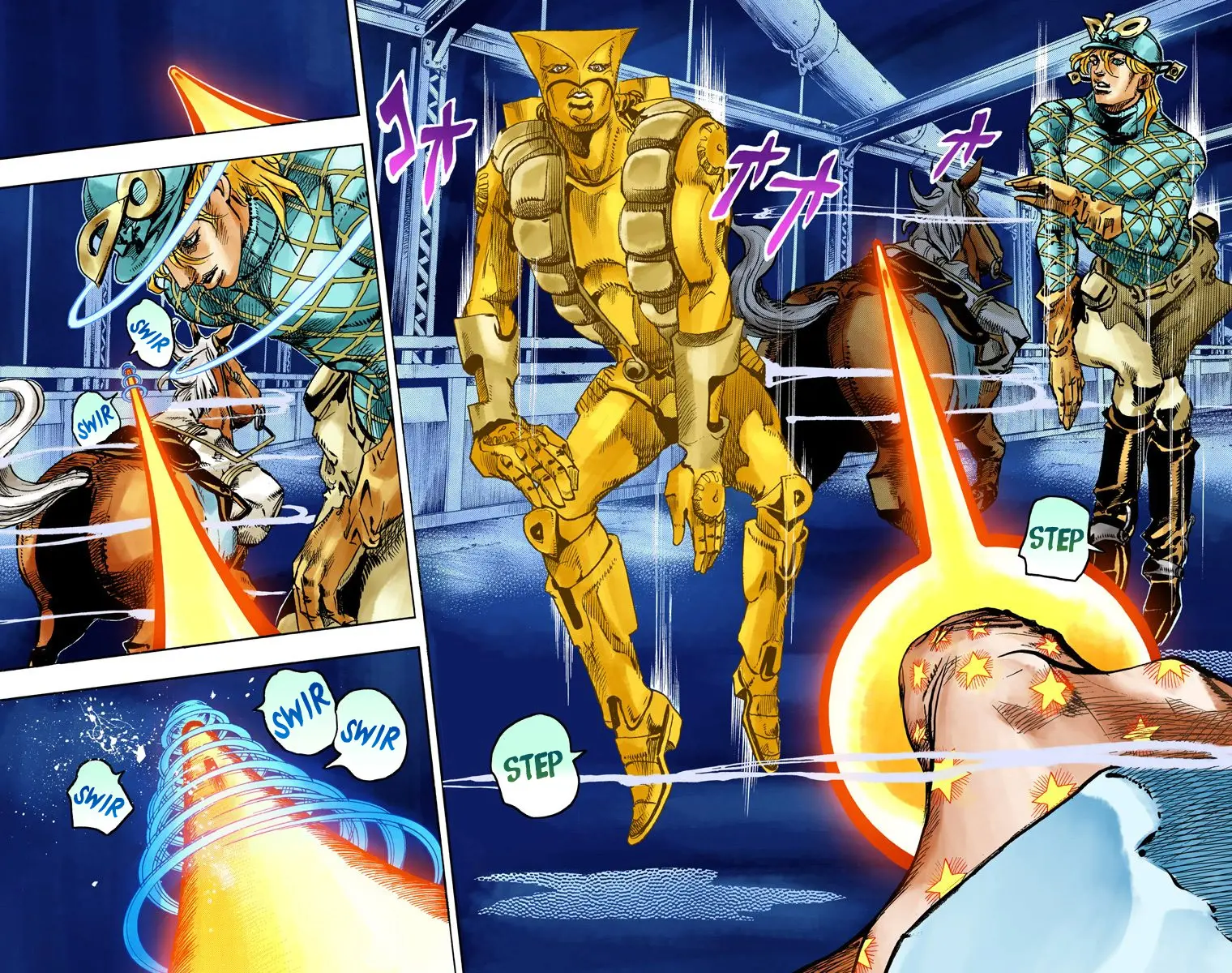 JoJo's Bizarre Adventure Steel Ball Run Colored Manga β Chapter 94 β Page 3