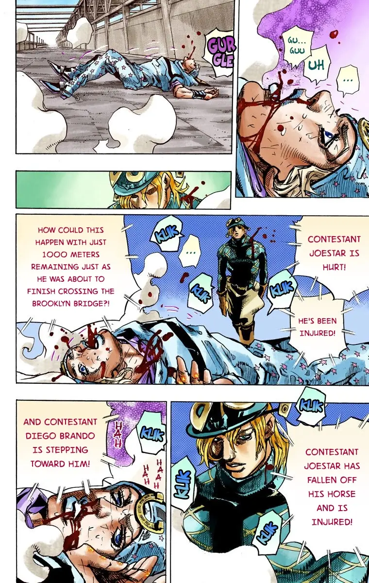 JoJo's Bizarre Adventure Steel Ball Run Colored Manga β Chapter 94 β Page 13