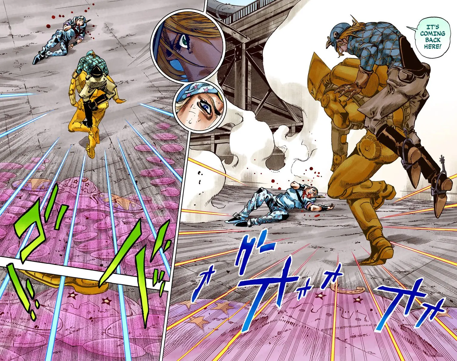 JoJo's Bizarre Adventure Steel Ball Run Colored Manga β Chapter 94 β Page 17