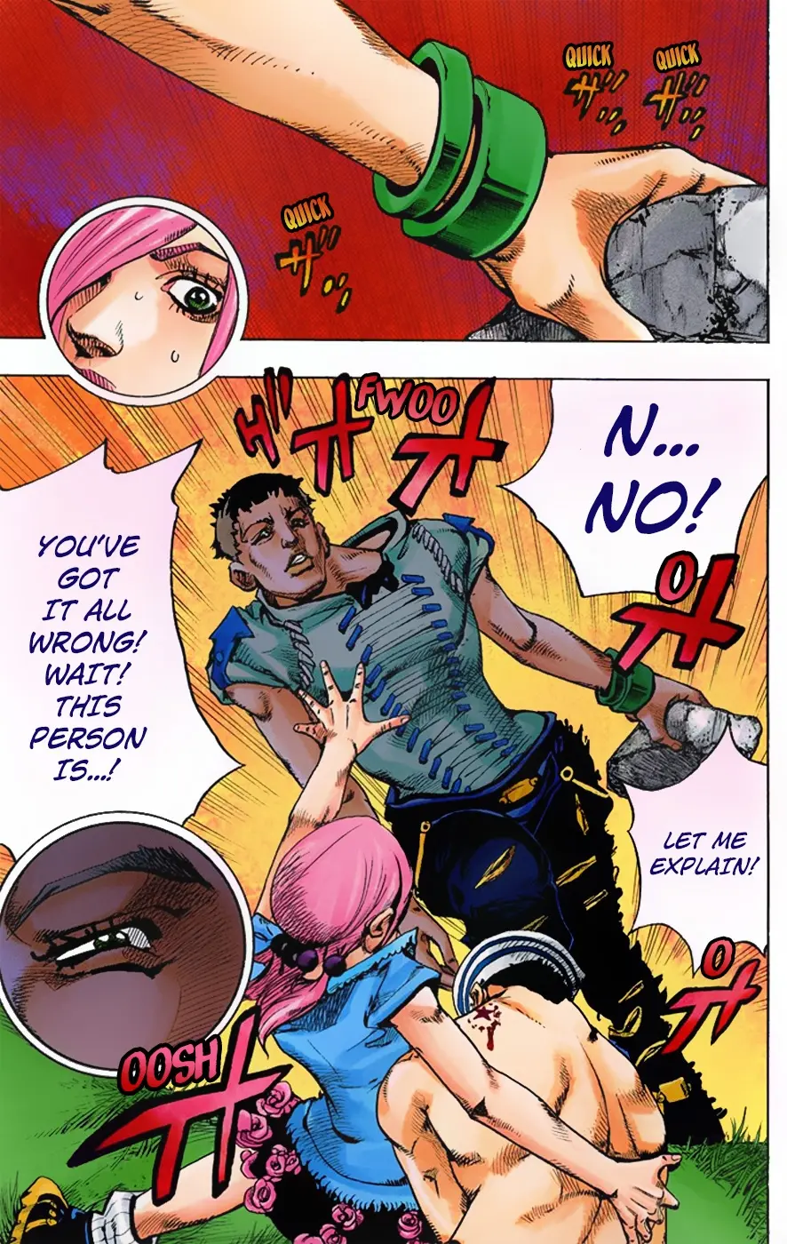 JoJo's Bizarre Adventure, Part 8: JoJolion Colored Manga β Chapter 1 β Page 28