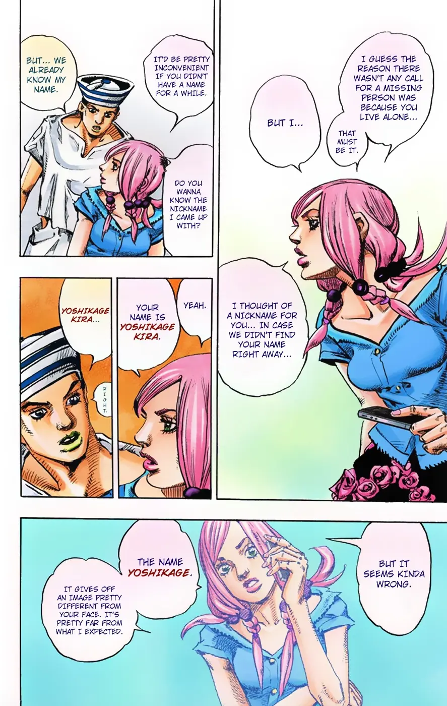JoJo's Bizarre Adventure, Part 8: JoJolion Colored Manga β Chapter 2 β Page 38