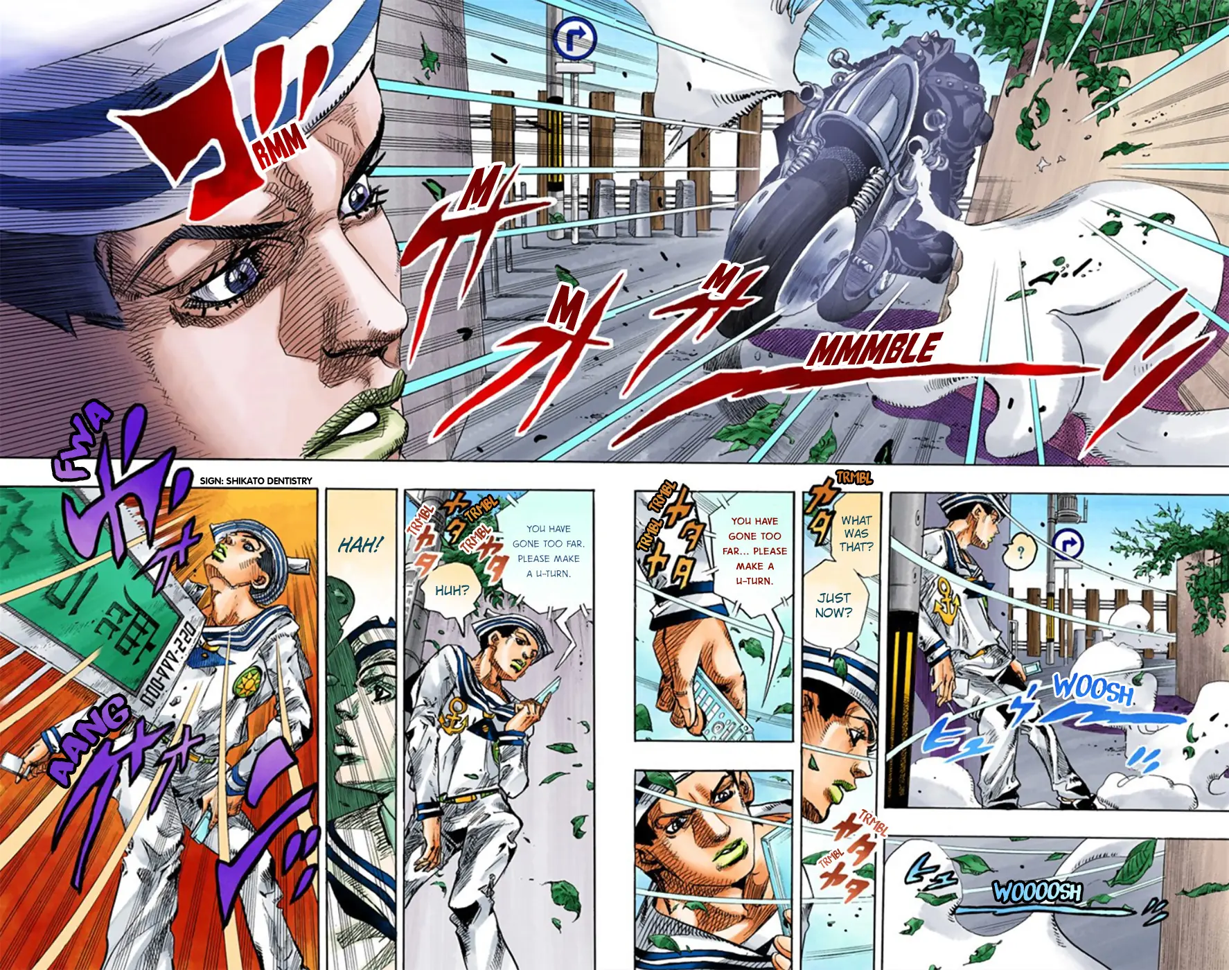 JoJo's Bizarre Adventure, Part 8: JoJolion Colored Manga β Chapter 12 β Page 34