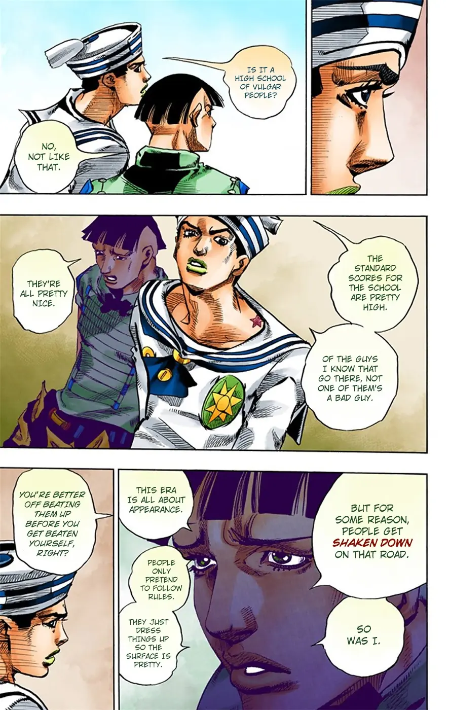 JoJo's Bizarre Adventure, Part 8: JoJolion Colored Manga β Chapter 18 β Page 22