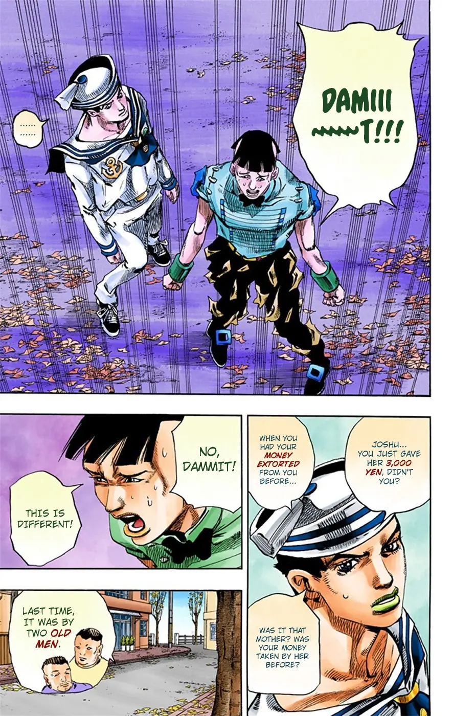 JoJo's Bizarre Adventure, Part 8: JoJolion Colored Manga β Chapter 18 β Page 36