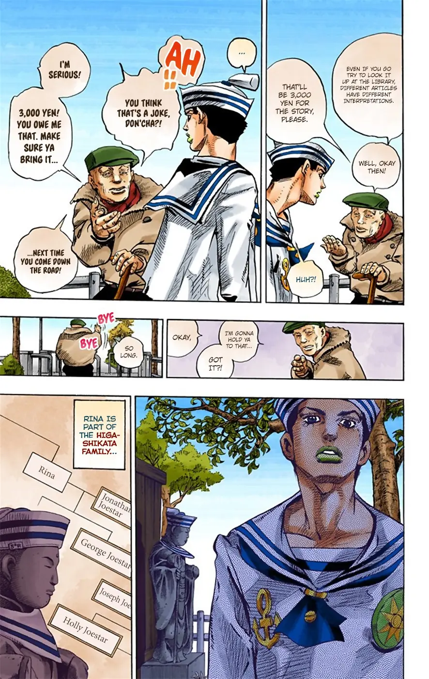 JoJo's Bizarre Adventure, Part 8: JoJolion Colored Manga β Chapter 22 β Page 18