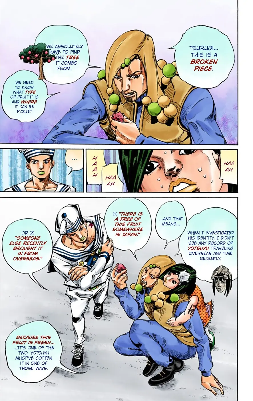 JoJo's Bizarre Adventure, Part 8: JoJolion Colored Manga — Chapter 33 — Page 22
