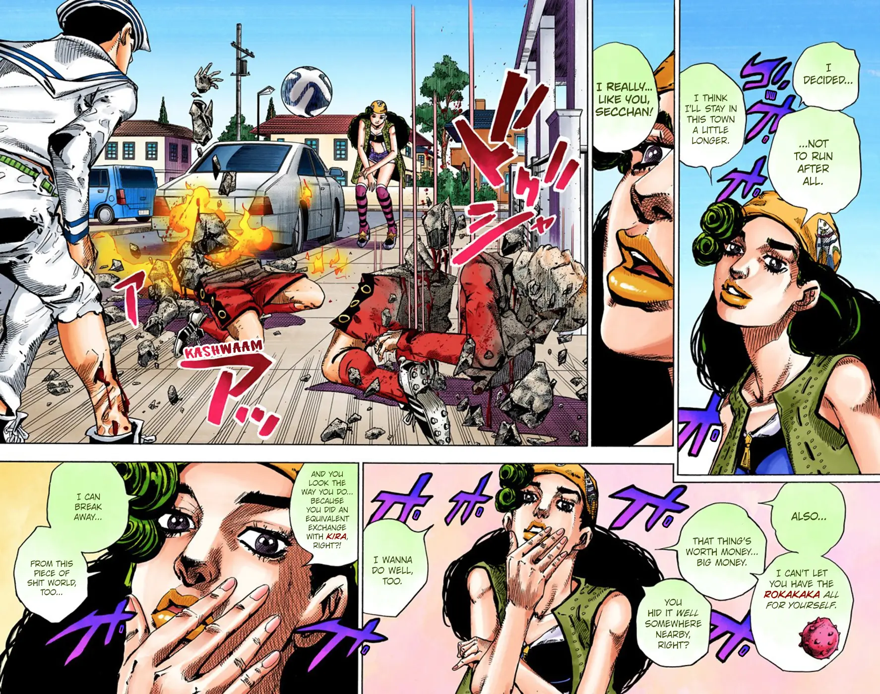 JoJo's Bizarre Adventure, Part 8: JoJolion Colored Manga β Chapter 46 β Page 35