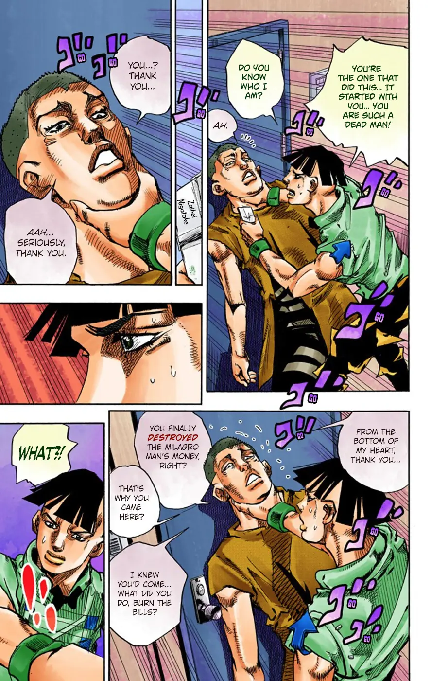 JoJo's Bizarre Adventure, Part 8: JoJolion Colored Manga β Chapter 57 β Page 32