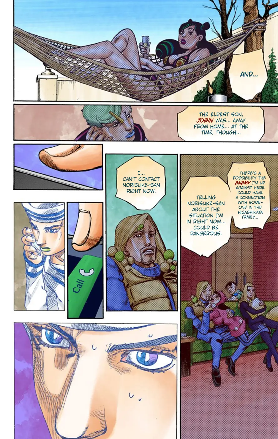 JoJo's Bizarre Adventure, Part 8: JoJolion Colored Manga β Chapter 61 β Page 34