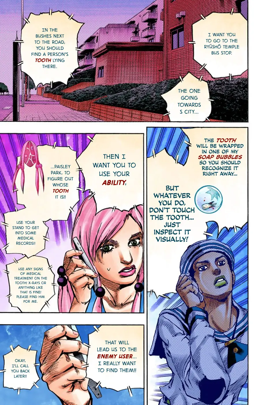 JoJo's Bizarre Adventure, Part 8: JoJolion Colored Manga β Chapter 61 β Page 38